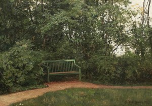 Bench in the mall
